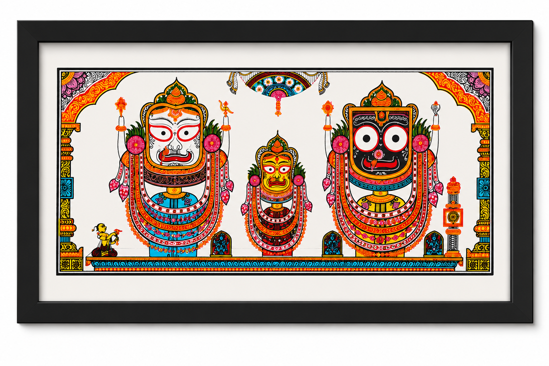 Lord Jagannath traditional Pattachitra art from Odisha