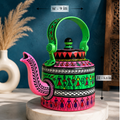 Hand-painted Kettle - Pink Green
