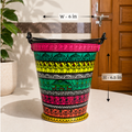 Hand-painted Bucket - Multicolor