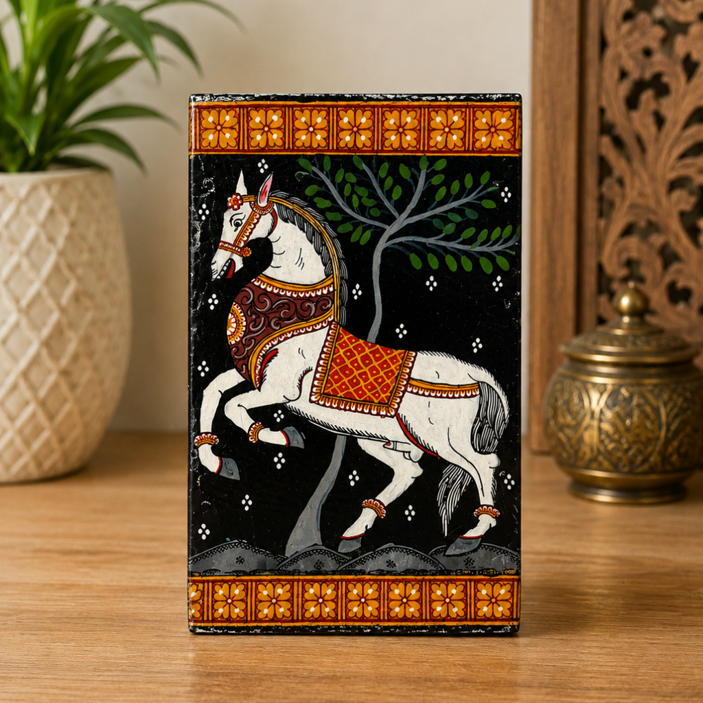 Pattachitra Cow Pen Stand