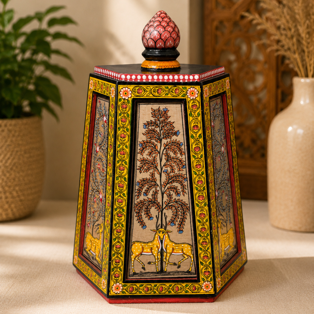 Hand-painted Lantern Stand