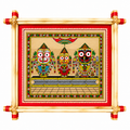 Divine Trinity Lord Jagannath, Balabhadra & Subhadra Royal Pattachitra Art – Pattachitra Wall Hanging