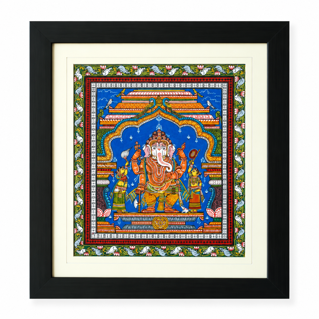Ganesh Darshan – Traditional Pattachitra
