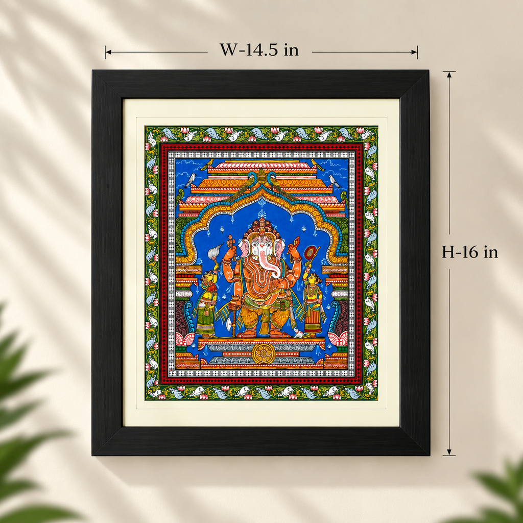 Ganesh Darshan – Traditional Pattachitra