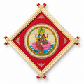Goddess Lakshmi Seated on Lotus Pattachitra – Pattachitra Wall Hanging
