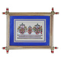 Lord Jagannath Image Printed Palm Leaf Painting in Violet