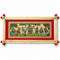 Lord Krishna with Gopis Traditional Pattachitra Painting – Pattachitra Wall Hanging