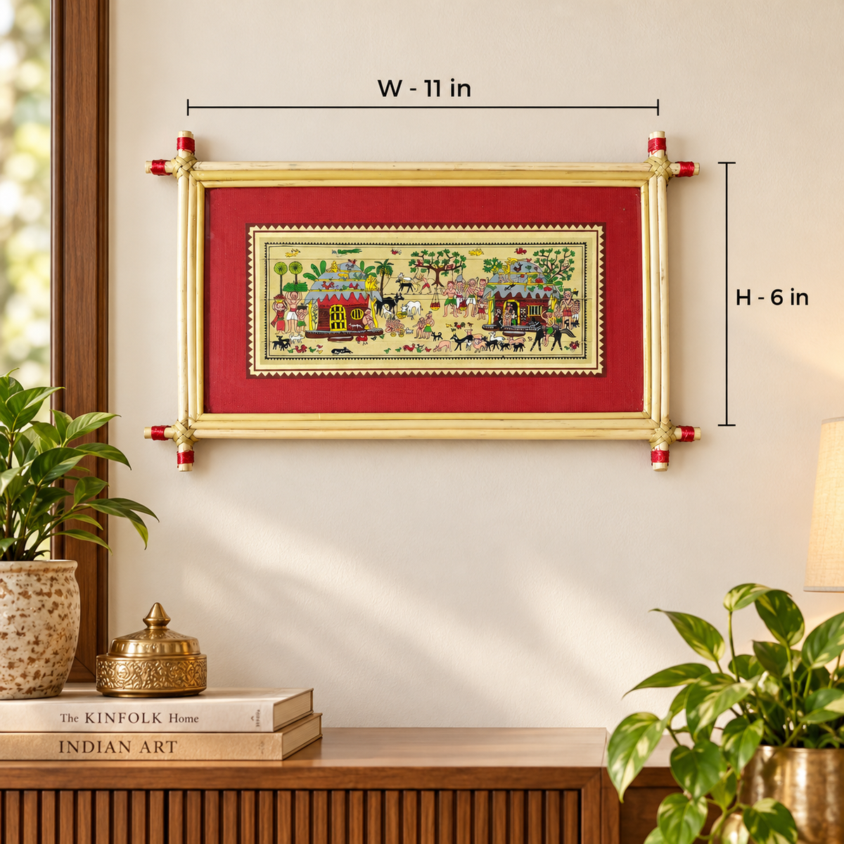 Rural Village Life & Cultural Heritage Odisha Pattachitra Folk Art – Pattachitra Wall Hanging