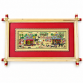 Rural Village Life & Cultural Heritage Odisha Pattachitra Folk Art – Pattachitra Wall Hanging