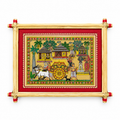 Traditional Bullock Cart Procession Odisha Pattachitra Folk Art – Pattachitra Wall Hanging