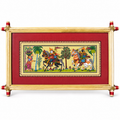 Traditional Horseback Warriors Odisha Pattachitra Folk Art – Pattachitra Wall Hanging
