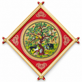 Tree of Life with Birds and Animals Traditional Indian Folk Art – Pattachitra Wall Hanging
