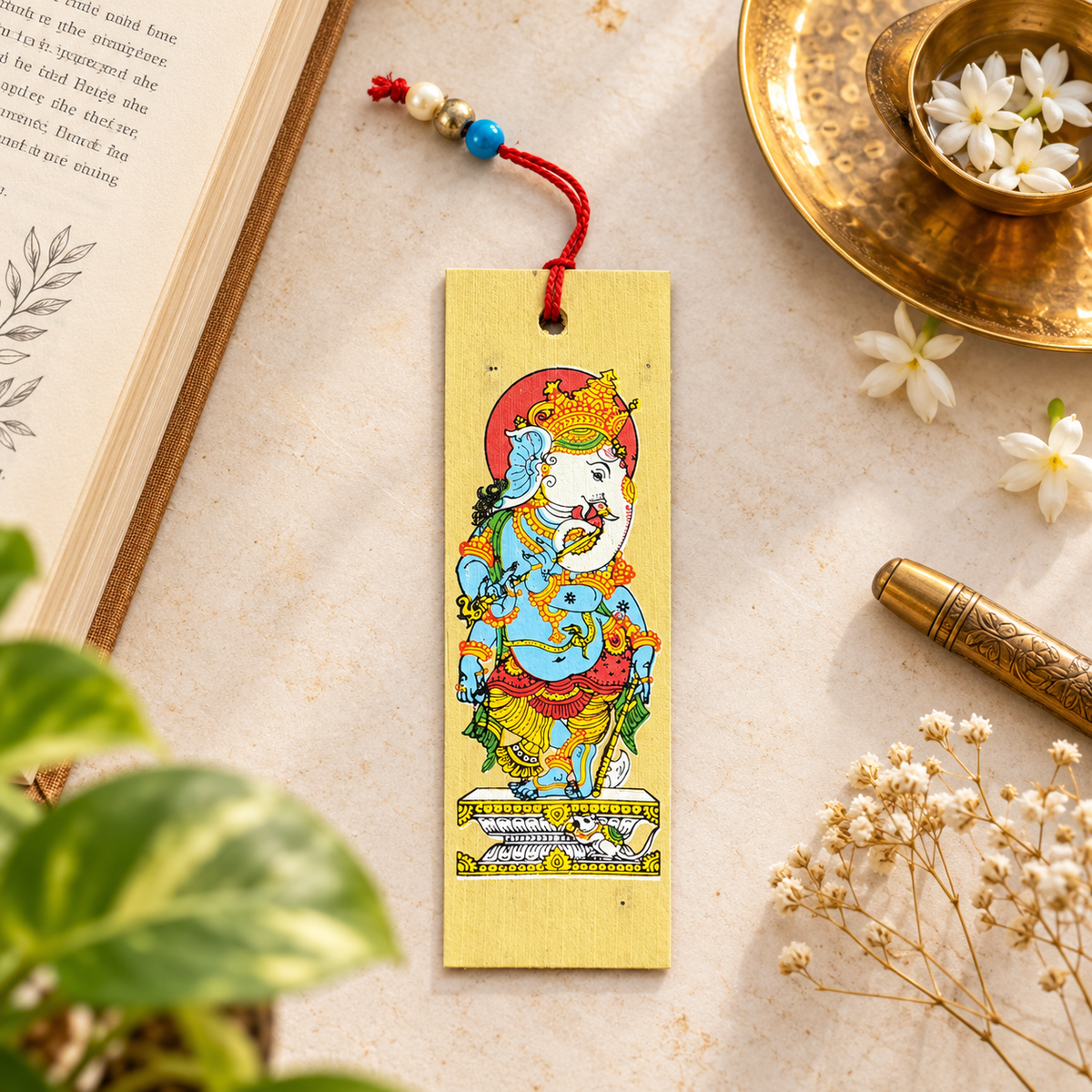 Traditional Odisha Pattachitra Folk Art Bookmark