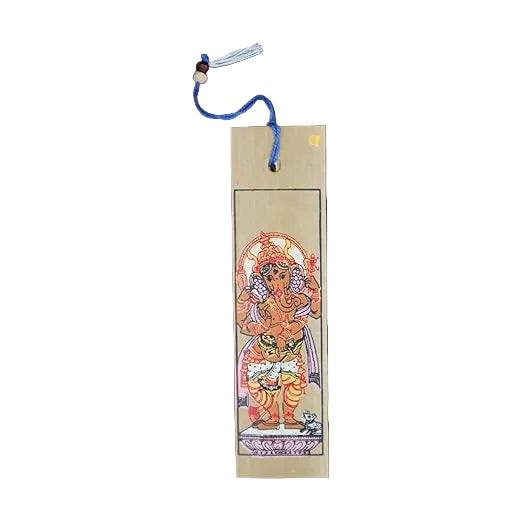 Palm Leaf Pattachitra Painting of Lord Ganesh on Bookmark